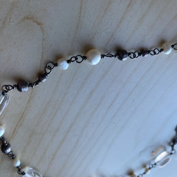 SILPADA 925 Pearl Glass Beaded N1602 Necklace - Picture 4 of 5